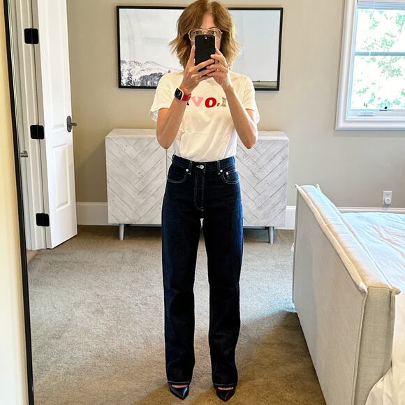 EB DENIM High Rise Straight in Midnight 24 - Picture 9 of 12